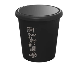 Americano® Piccolo кружка объемом 100 мл с крышкой - сплошной черный