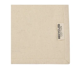 Мини эко-сумка Odessa с клинчиком, изготовленная из переработанного хлопка, сертифицированного согласно GRS, плотностью 220 г/м², объемом 9 л - Натуральный