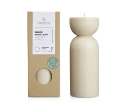 Originalhome органическая свеча - средняя - Бежевый