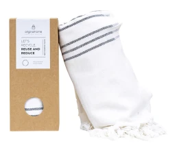 Originalhome плед 3-в-1 из переработанных материалов - 85 x 175 см - Белый