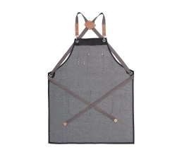 Джинсовый фартук с карманами Fry, черный