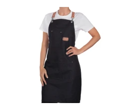 Джинсовый фартук с карманами Fry, черный