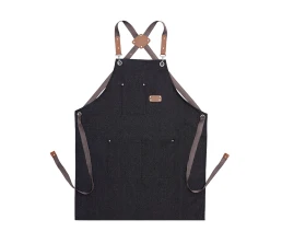 Джинсовый фартук с карманами Fry, черный