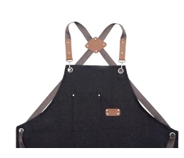 Джинсовый фартук с карманами Fry, черный