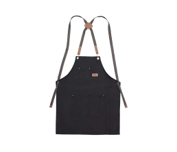 Джинсовый фартук с карманами Fry, черный