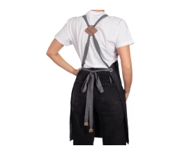 Джинсовый фартук с карманами Fry, черный