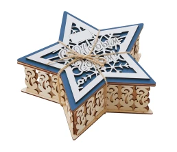 Шкатулка из фанеры в виде звезды 