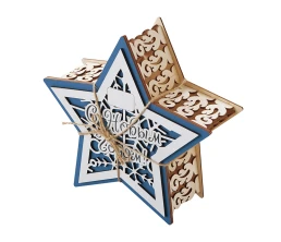 Шкатулка из фанеры в виде звезды 
