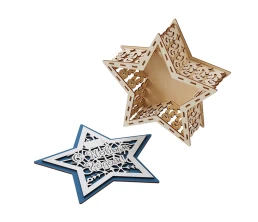 Шкатулка из фанеры в виде звезды 
