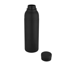 Illuminate бутылка-термос для воды с двойными стенками объемом 650 мл из переработанной нержавеющей стали, сертифицированной по стандарту RCS - сплошной черный