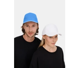 Бейсболка Classic 2.0, синяя с белым кантом