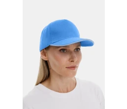 Бейсболка Classic 2.0, синяя с белым кантом