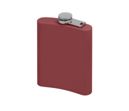 Фляжка 240 мл Remarque soft touch, 304 сталь, бургунди