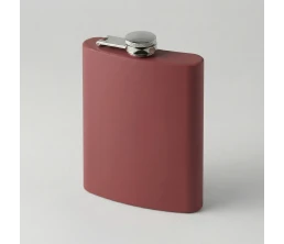 Фляжка 240 мл Remarque soft touch, 304 сталь, бургунди