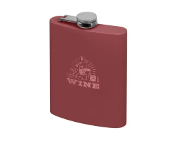 Фляжка 240 мл Remarque soft touch, 304 сталь, бургунди