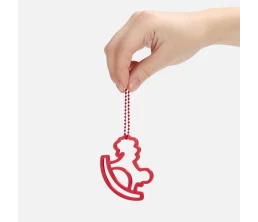 Подвеска «Лошадка-качалка», 3D-печать, красная