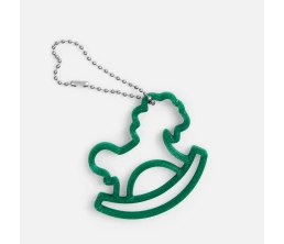 Подвеска «Лошадка-качалка», 3D-печать, зеленая