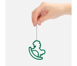 Подвеска «Лошадка-качалка», 3D-печать, зеленая