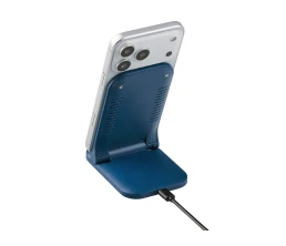 Беспроводное зарядное устройство «Foldy», 15 Вт, темно-синий