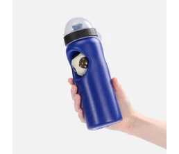 Бутылка с антистрессом Footballer, синяя