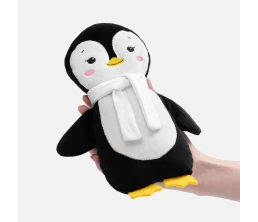 Мягкая игрушка Beastie Toys, пингвиненок с белым шарфом