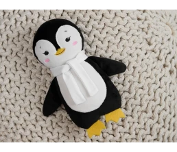 Мягкая игрушка Beastie Toys, пингвиненок с белым шарфом