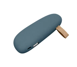 PB_Small_stone Универсальное зарядное устройство power bank в форме камня. 2600MAH. Темно-синий (чистый хлястик)