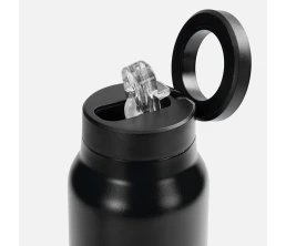 Термобутылка Magnus с магнитным держателем для телефона, черная