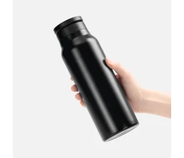 Термобутылка Magnus с магнитным держателем для телефона, черная