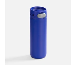 Термостакан X1 с цветной кнопкой, синий с серым
