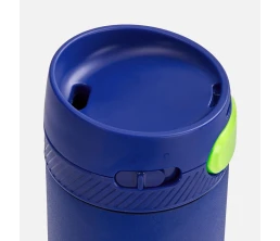 Термостакан X1 с цветной кнопкой, синий с желтым