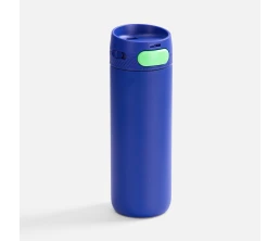Термостакан X1 с цветной кнопкой, синий с зеленым