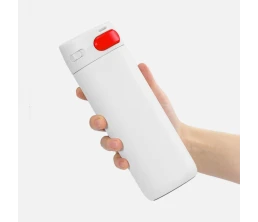 Термостакан X1 с цветной кнопкой, белый с красным