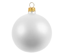 Елочный шар Gala Matt в коробке, 8,5 см, белый