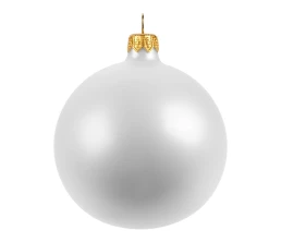 Елочный шар Gala Matt в коробке, 8,5 см, белый