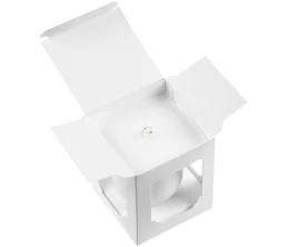 Елочный шар Gala Matt в коробке, 8,5 см, белый