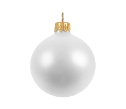 Елочный шар Gala Matt в коробке, 6 см, белый