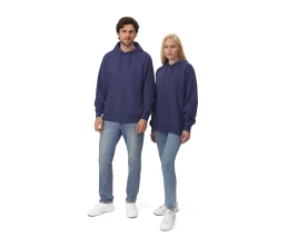 Толстовка с капюшоном оверсайз «Lisbon» унисекс, темно-синий