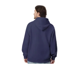 Толстовка с капюшоном оверсайз «Lisbon» унисекс, темно-синий