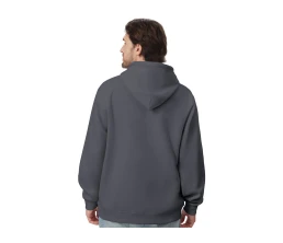 Толстовка с капюшоном оверсайз «Lisbon» унисекс, темно-серый