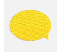 Наклейка тканевая Lunga Bubble, M, желтая