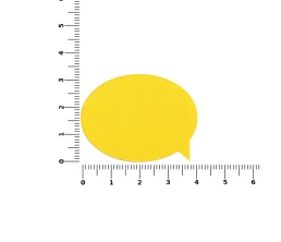 Наклейка тканевая Lunga Bubble, M, желтая