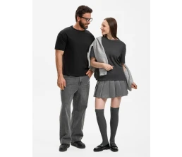 Футболка унисекс Durington, темно-серая (графит)