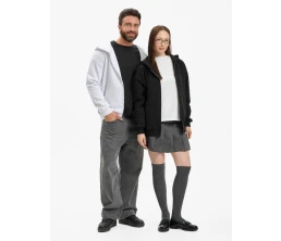 Толстовка унисекс оверсайз Sartoro, черная