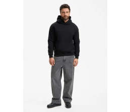 Худи унисекс оверсайз Daylero, черное