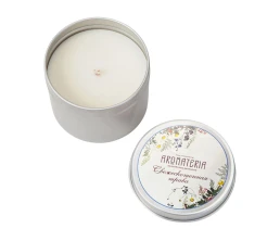 Набор: платок «Русский полевой букет» и свеча «Цветы и травы»