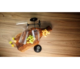 Хрустальный бокал для игристого вина на магните Trebonn SplitGlass, 2 шт, 320 мл