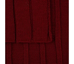 Плед Tressa, красный (бордовый)