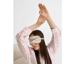 Двухстороняя маска для сна Veluto, серая