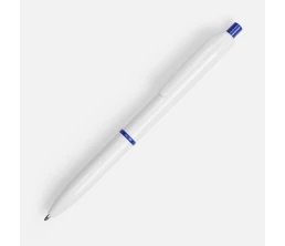 Ручка шариковая Bright Pop, белая с синим